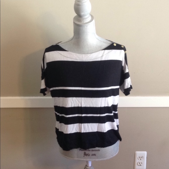 LOFT Tops - Black and white loft top
